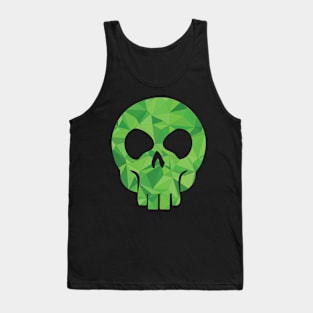 Skull - Crystal Green Tank Top